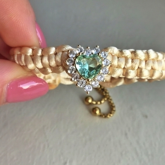 LaCrealis Jewelry - Handmade Silk Gold Filled Macrame Bracelet